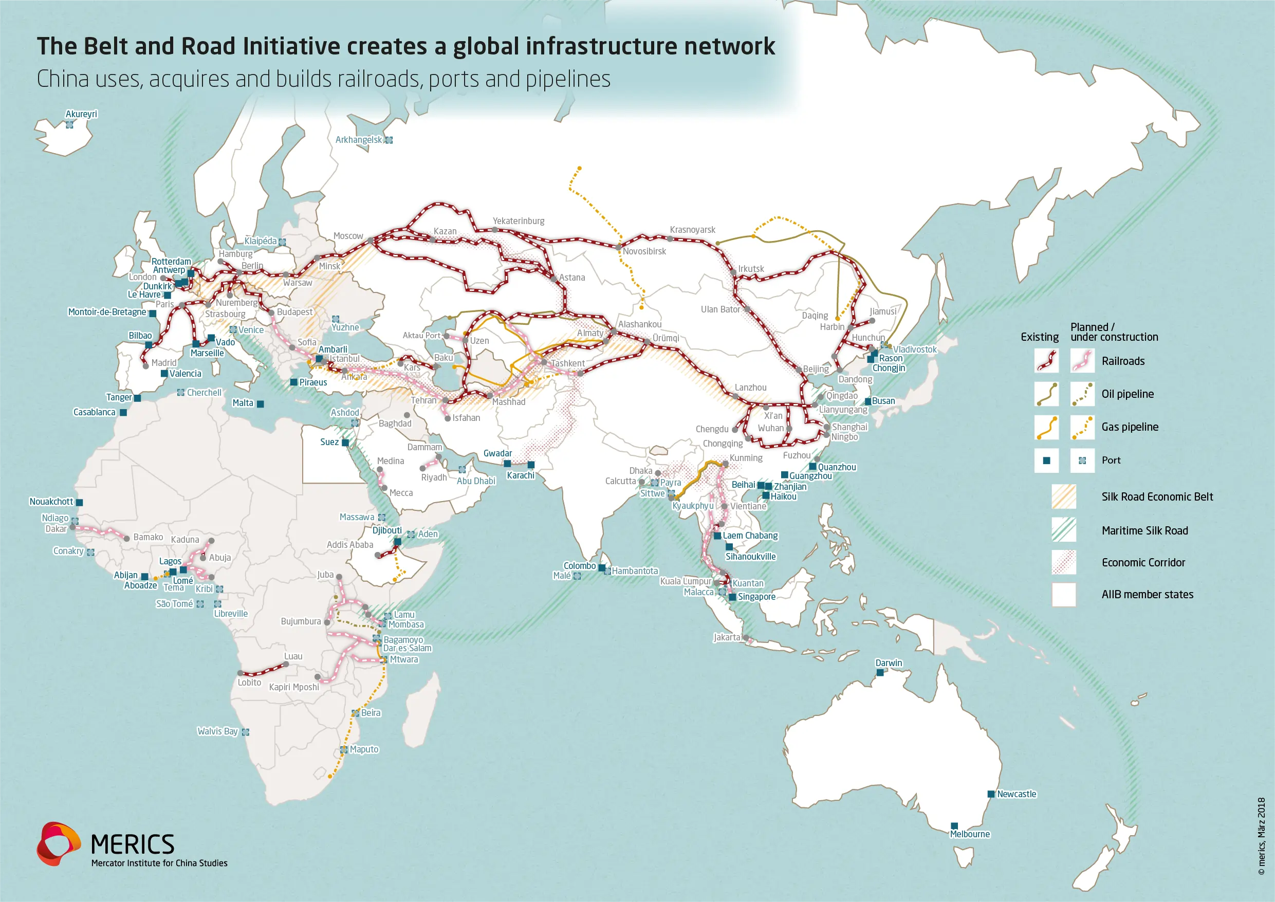 Mapping the belt and road initiative