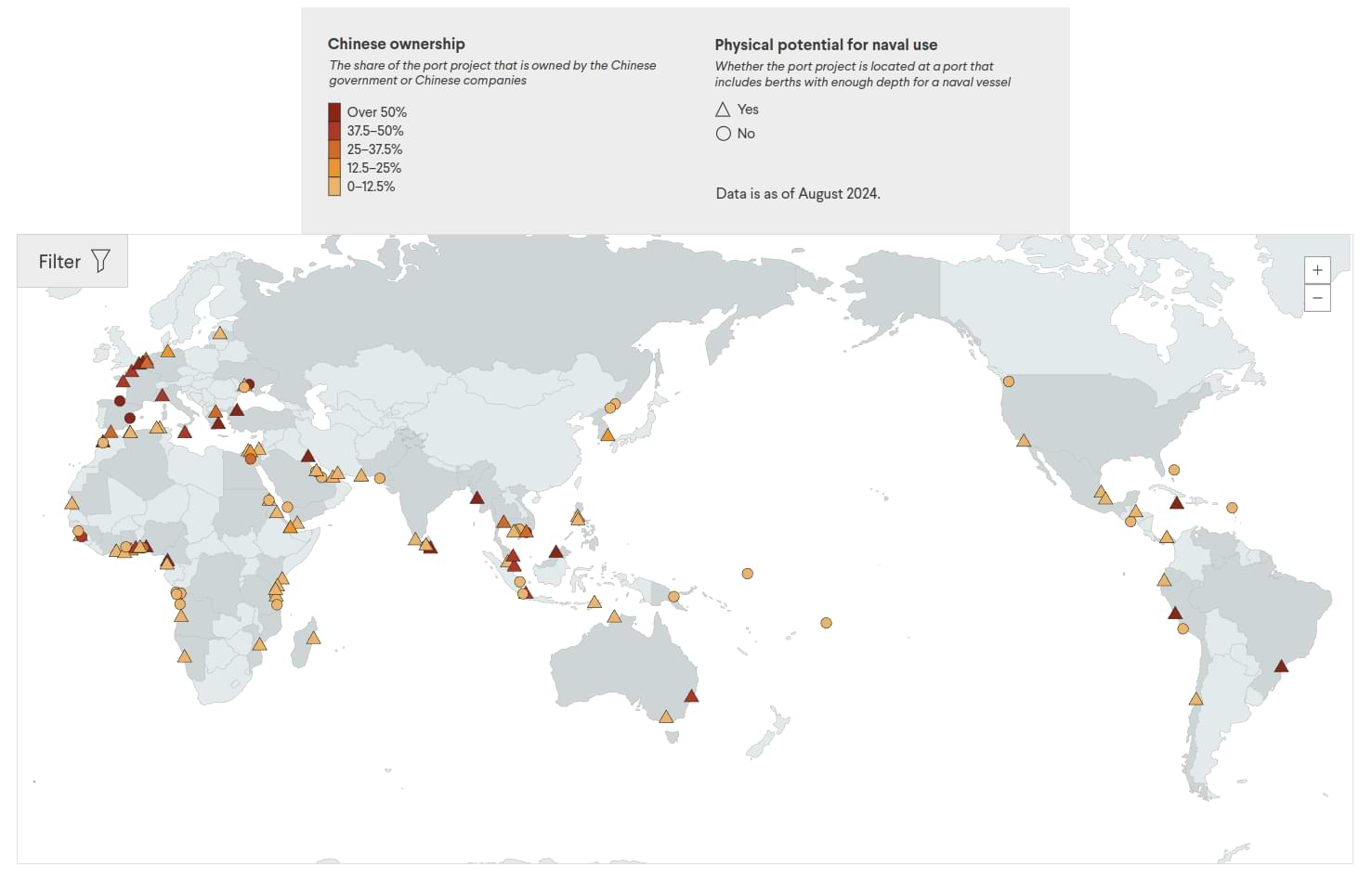 Chinese ports around the world